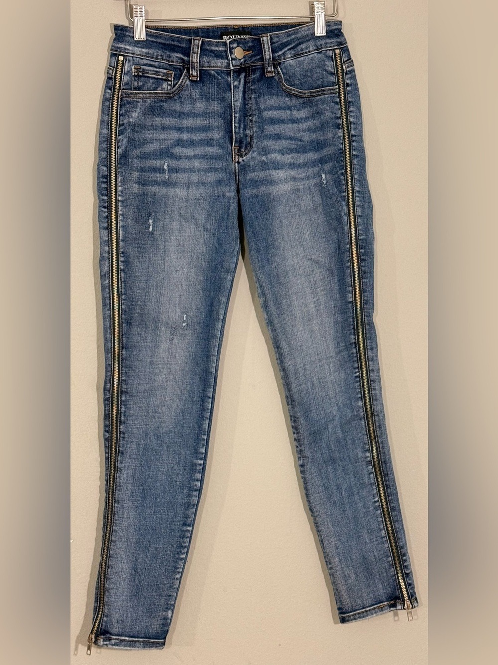 Bounty by Dog the Bounty Hunter Vocal Self Side Full Zip Women Jeans M Stretch